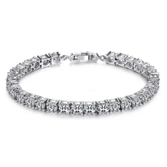 NEW 5MM 925 STERLING SILVER TENNIS BRACELET, NICE BRACELET, CUTE BRACELET - Picture 6 of 6